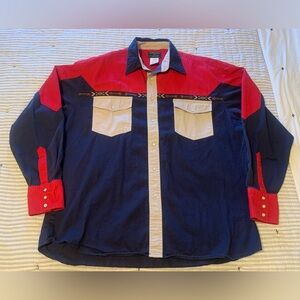 Vintage Rustler Men’s Western XL Long Sleeve Button Down Shirt.            1477